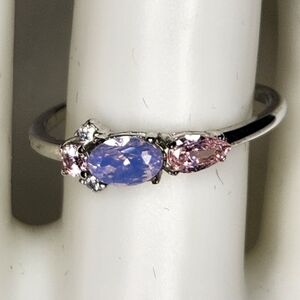 Flamingo S925 Pink & Purple Ring